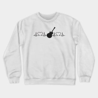 Guitar pulse guitar lovers Crewneck Sweatshirt